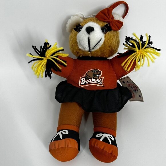 Oregon State Beavers Cheerleader Bear with Tag Stuffed Animal Plush - Picture 1 of 11